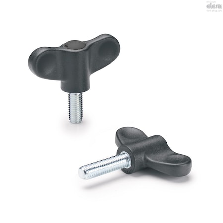 Elesa Thumb Screw, 5/16"-18, Wing, Zinc Plated, 1.26 in Head Ht, 3/4 in Lg EWN-p (inch sizes)